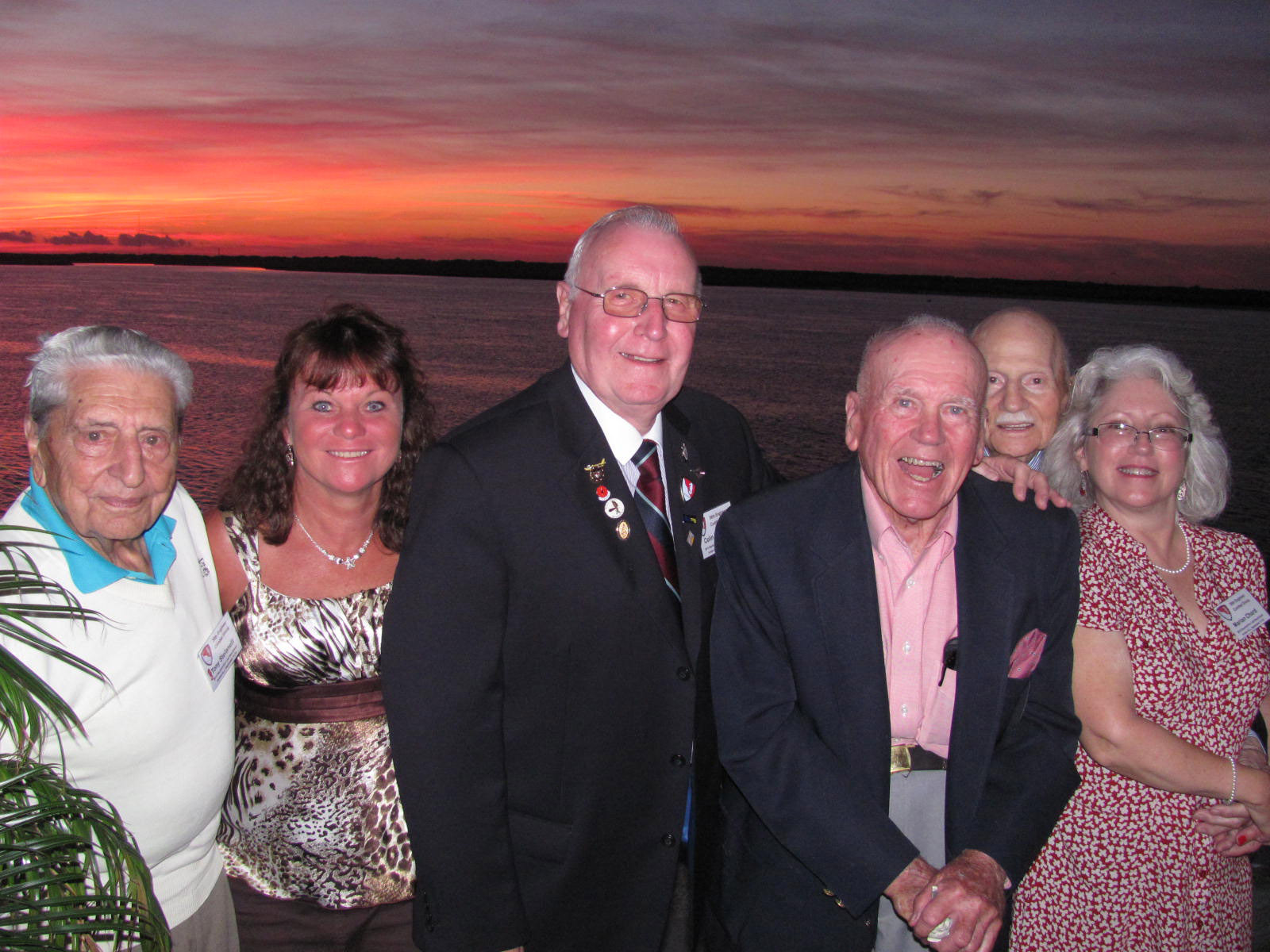 Tony, Margi, Colin, John, Carl and Marion at sunset 3